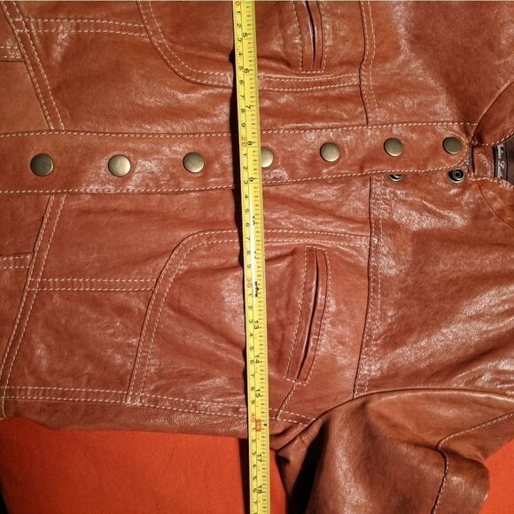 Danier Brown Leather Jacket - Picture 6 of 7